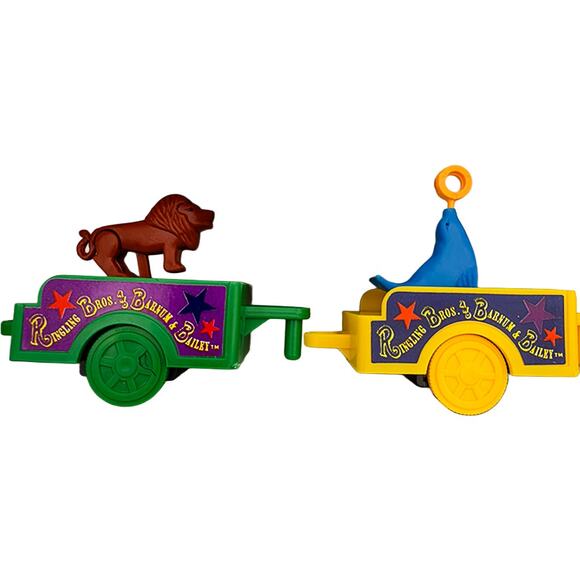 Ringling Bros Barnum & Bailey Greatest Show Animal Circus Train 17-Pc Set in Box - Picture 5 of 6